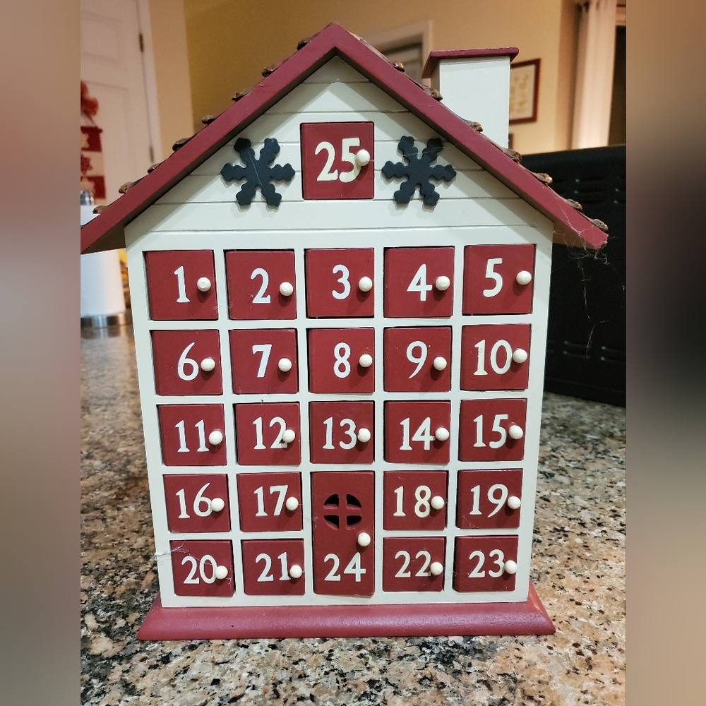 Wooden advent calendar